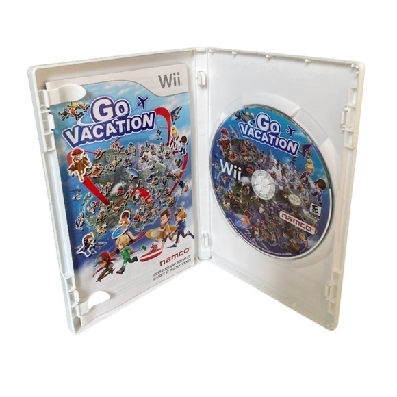𝅺GO Vacation Nintendo Wii Authentic Video Game 2011 Complete With Manual - Picture 1 of 6